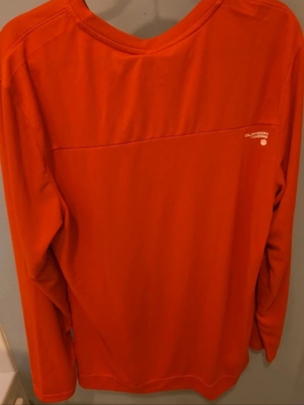 Nike Clemson Tigers Dri-FIT Long Sleeve Shirt Men's XL NWT On-Field Orange UPF 4 - Picture 4 of 4